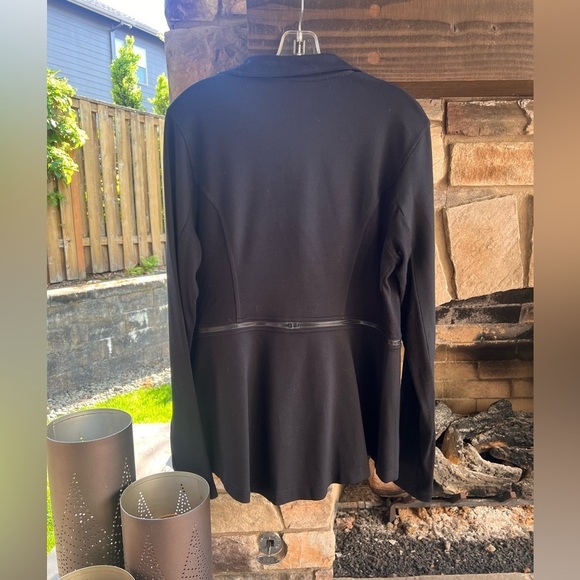 Cabi Black Women's Relax Convertible Stretch Ponte Long Jacket NWOT 5655 - Picture 5 of 6